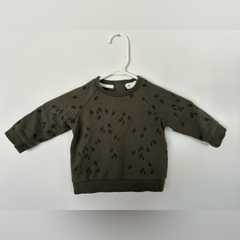 Miles The Label Green Tree Crewneck 9 Months